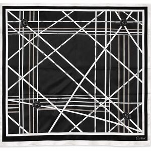 Cartier Silky Scarf 35x35 Purple Monogram Luxury Square Scarf ‼️LAST one